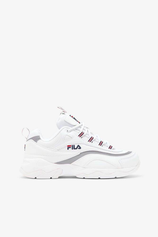 Fila Sneakers Womens White - Ray - Philippines 2586037-AU